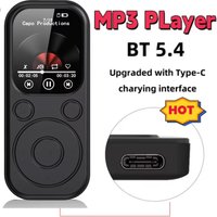 128G Portable MP3 Player 1.8 Inch Walkmen Type-C Bluetooth 5.4 Compatible Built-in Speaker E-Books Recording Sports MP4 FM Radio