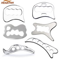 Edelstahl Gua Sha Massagegerät Muskelschaber Metallschaber Werkzeug Körper Deep Tissue Faszien Gesicht Entspannung Massage Körperformung