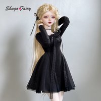 ShugaFairy Carmen L BJD Doll 1/4 Fullset Collectible Art Doll Gentle Vintage Style Birthday Gift Ball Jointed Doll Black Dress