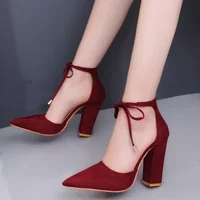 Sexy Women's Pointed Tip High Heels Fashion French Style Lace High Heels for Woman High End Designer Wedding Shoes Zapatos Mujer