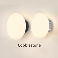 Modern White Wall Lamp Ball Glass Wall Sconce for Bathroom Mirror Living Room Bedroom Home Decorative Interior Light Fixture