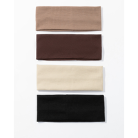 4-piece outdoor sports headbands for gym workouts, fashionable headwear for women, hair accessories for sports activities