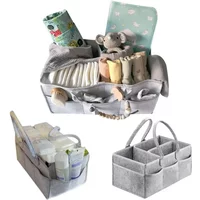 38*23*18cm Baby Diaper Caddy Organizer Portable Holder Bag for Changing Table and Car Nursery Essentials Storage Bins