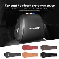 Leather Car Seat Back Headrest Pillow Cover Dustproof Pad For KIA gt gtline Xline ceed Forte RIO STINGER Seltos K3 K4