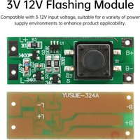 DC 3V-12V Flashing Module with 3 Mode High Brightness General Brightness Flashing Light Car LED Lighting Control Driver Board