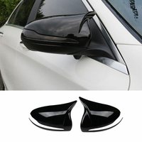 For Mercedes Benz W205 W213 W222 Gloss Black Horned Style Side Rear View Mirror Cover Trim A0998110122 A0998110222 Accessories