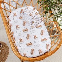 Elinfant 1/2PCS Baby Fitted Bassinet Sheet Fashion Prints Set Newborn Changing Pad Cover Fitted Sheet Cradles Mattress Cover