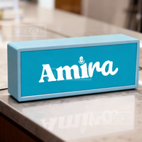 Led Sign Lighted 3d Printed Lightbox Lamp Custom Customizable Box Light Door Entrance Light Box with Custom Logo Business Sign