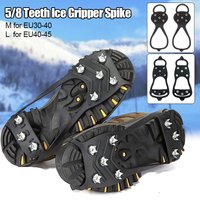 5/8 Teeth Ice Gripper Spike for Outdoor Shoe Covers Winter Anti-Slip Hiking Mountain Climbing Equipment