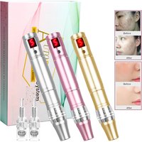Electric Derma Pen Professional High Frequency Facial Beauty Microneedling Derma Pen With 2pcs Replaceable Needle Cartridges