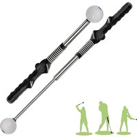 Retractable Golf Swing Training Aid Portable Grip with Click Feedback for Golf Practice & Training