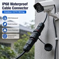 IP68 Waterproof Cable Connector ROHS Certified Dust Flame Retardant Anti-Corrosion Buried Outdoor Electric Wire Connector