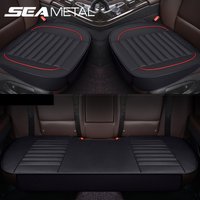 SEAMETAL Car Pu Leather Seat Cover Interior Automobiles Seats Covers Cushion Universal Protector Seat Mats Auto Accessories