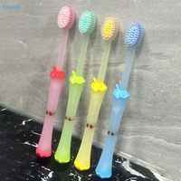 ✔2Pcs/Set Cute Strawberry Jelly Handle Toothbrushes,Soft Bristle Non-Slip Manual Toothbrushes for Adults