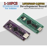 1-10PCS LGT8F328P-LQFP32 MiniEVB TYPE-C/MICRO USB Compatible With ATMEGA328 Nano V3.0 LGT8F328P CH340 / HT42B534 For Arduino