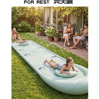 New Unicorn Children's Inflatable Water Slide Outdoor Grassland Water Slide Mat Summer Double Swimming Pool Water Slide Toy