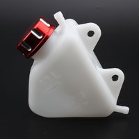 Motorcycle Water Coolant Reservoir for Kawasaki KLX 250 Tank Radiator CNC Caps Plastic Radiator Overflow Bike Enduro Motocross