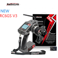 Radiolink RC6GS V3 2.4G 7 Channel RC Radio Transmitter and Gyro Receiver R7FG New Upgraded Remote Controller for RC Car Boat