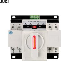 Dual power automatic transfer switch 2P Household single-phase 220V 63A standby power manual transfer switch controller