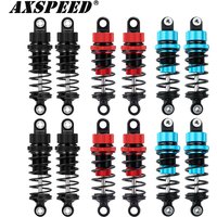 AXSPEED 4 pièces amortisseurs en aluminium amortisseur d'huile avant arrière 55/62mm pour Tamiya TT02 1/10 RC modèle dérive voiture pièces de mise à niveau