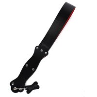 47.5CM Genuine Leather Spank Paddle Horse Whip Bat Submissive for Horse Training Equestrian Riding