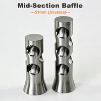51mm Universal Motorcycle Exhaust DB Killer Baffle Middle Section Silence Noise Reducer Plug Muffler Choke Insert Back Pressure