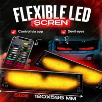 Bluetooth LED Matrix Pixel Panel Truck Eye Night Light APP Controlled DIY Programmable Flexible for Car Hotel Bar Store