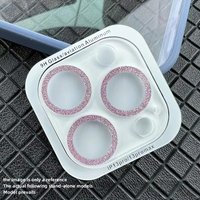 1Pcs Bling Glitter Camera Lens Protector For iPhone 16 13 12 15 14 11 17 Pro Max Plus Lens Protector Cover for iPhone 13 12 Mini