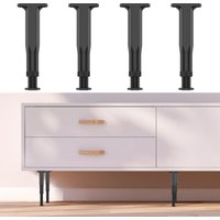 4PCS Bed Beam Support Foot Adjustable 7.8-15inch Furniture Heightening Bracket Frame Center Slats Support Leg