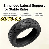 60/70-6.5 Tubeless Vacuum Tire For Xiaomi 6 Zero 10X Kaabo High Grip Durable All Weather E-Scooter Replacement Tyre 10 Inch