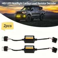 4/2pcs LED Canbus Decoder Adapter For H1 H4 H7 H11 9005 9006 9012 Anti-Flicker Harness Bulbs Resistor Warning Error Canceller