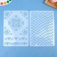 Grid Mandala Stencils DIY Home Decoration Drawing Laser Cut Template Wall Stencil Painting for Wood Tiles Fabric