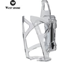 AliExpress West Biking WEST BIKING Bicycle Water Bottle Cage With Detachable Warning Light Ultralight PC Cycling Bottle Stand MTB Road Bike Accessories
