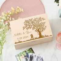 Personalized Wedding Memory Box Wedding Gift for Married Couples Keepsake Storage Boxes Newlyweds Gift for Bridesmaid Groomsmen