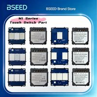 BSEED 1/2/3Gang 1/2Weg Lichtschalter Funktion Basis Wand Touch Schalter Einsatz Modul DIY Teile Ohne Panel Dunkelblaue Hintergrundbeleuchtung
