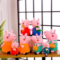 Cartoon Around 30CM Pink Pig Little Sister Doll Piggy George Piggy Daddy Piggy Mommy Bedroom Decorative Cushion Pillow Gift