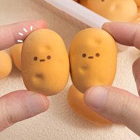 2/5/10pcs Mini Desk Pets Cute Little Food Eraser Small Space Erasers for Kids Classroom Student Prizes Homework Correction