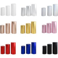 3x Cylinder Pedestal Covers, Cylinder Pedestal Stand Covers Tablecloth Pedestal