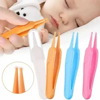 Tweezers Cleaning Forceps Baby Plastic Tweezers Nose Cleaner Tool Toddler Nasal Cavity Care Supplies Baby Essentials Kids Safety