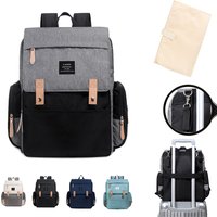 LAND Mommy Diaper Bags Landuo Mother Large Capacity Travel Nappy Backpacks with Changing Mat Convenient Baby Nursing Bags