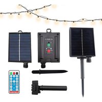 31V Remote Control USB Rechargeable Solar Panel String Lights Solar Panel Home Improvement for Garden Outdoor Farm Tent