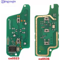 Jingyuqin Remote ASK/FSK Car Key Board for Peugeot 207 307 308 407 607 807 For Citroen C2 C3 C4 C5 C6 CE523 CE536 7941 7946 ID46