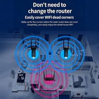 USB WiFi Range Extender Wall Penetrating Signal Booster for Router Enhanced Stable Internet Networking for Apartment Home Use