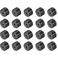 10PCS 12085 Passive Buzzer 12MM*8.5MM 42R Resistance PLR 3V 5V 9V 12V in Common Use Mini Piezo Buzzers Kit, for Arduino