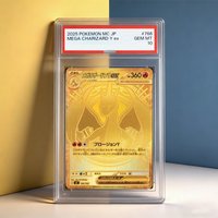 DIY Proxy PTCG Graded Collection Card 2025 MC JP MEGA CHARIZARD Y Ex GEM MT 10 POINTS Collection Card Anime Game Gift
