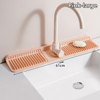 1Pcs Drying Pad Faucet Mat Silicone Countertop Protector Draining Mat Water-absorbent Wear Resistant Splash Guard