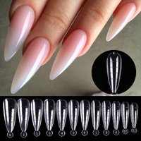 100pcs/box Nail Form Poly Extension Gel Clear Professional Nail Art Tools for Perfect Manicure