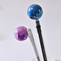 New Creative Rotating Planet Pen Spinning Decompression Pen Stress Relieve Rotating Gel Pens Student Stationary