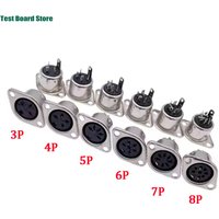 1/2/5Pcs 3/4/5/6/7/8PIN Panel Mount Female Jack DIN Adapter MIDI Cable Connector