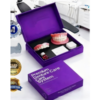Comfort Silicone Dentures, Unisex Upper/Lower Teeth, DIY Temporary Fix for Confident Smile in Minutes